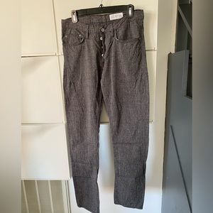 Gustin Men Dark Gray Jeans mix Selvedge from Japan Size 32